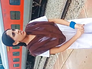 Indian College girl Fucked in Railway station